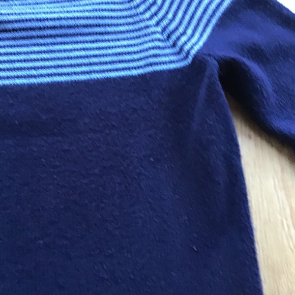 Talbots navy blue striped sweater - Picture 3 of 6